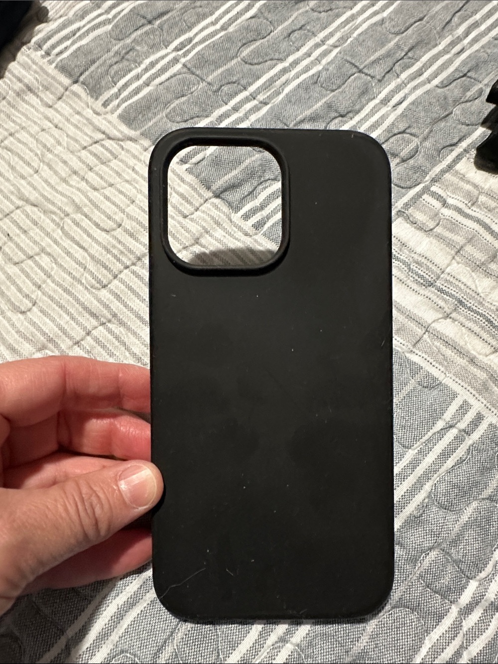 Black Poppy Black Slim Silicone Phone Case fits IPhone 14 Pro Max